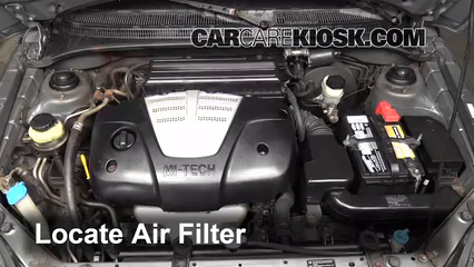 2004 Kia Rio 1.6L 4 Cyl. Air Filter (Engine) Replace